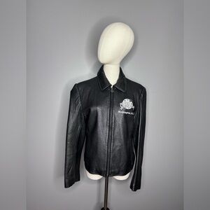 Planet Hollywood Washington, D.C. Black Leather Jacket.